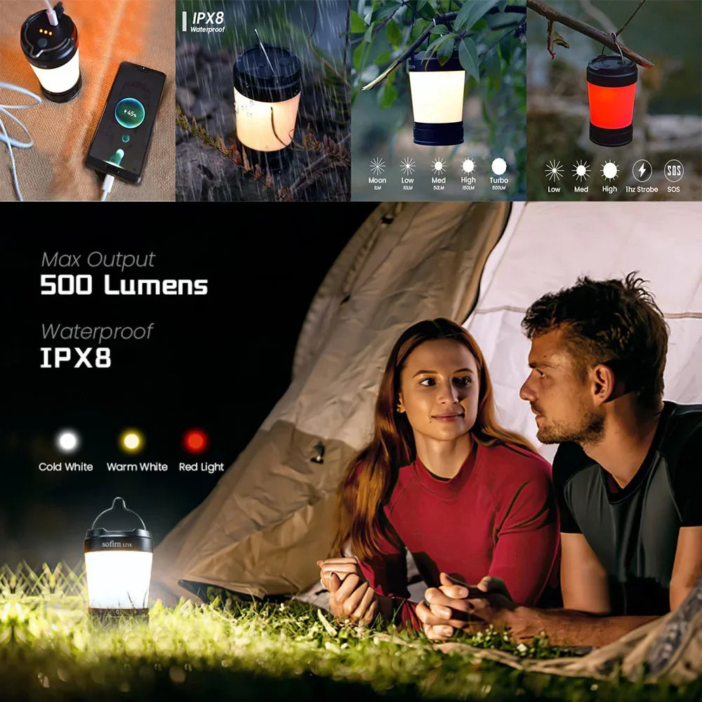 Sofirn LT1S USB C Camping Lantern With Reverse Charging