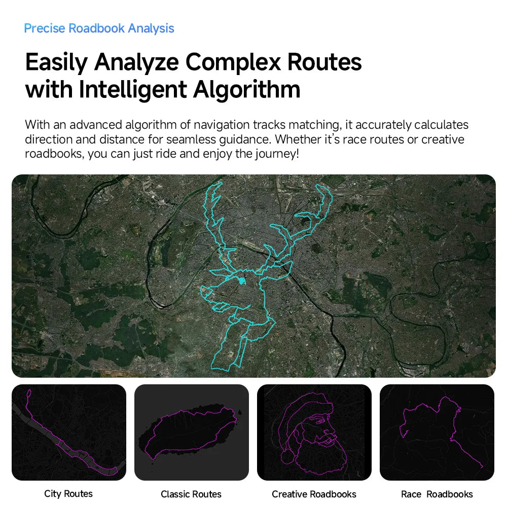 iGPSPORT BiNavi Bicycle GPS Computer With Touchscreen Map Navigation