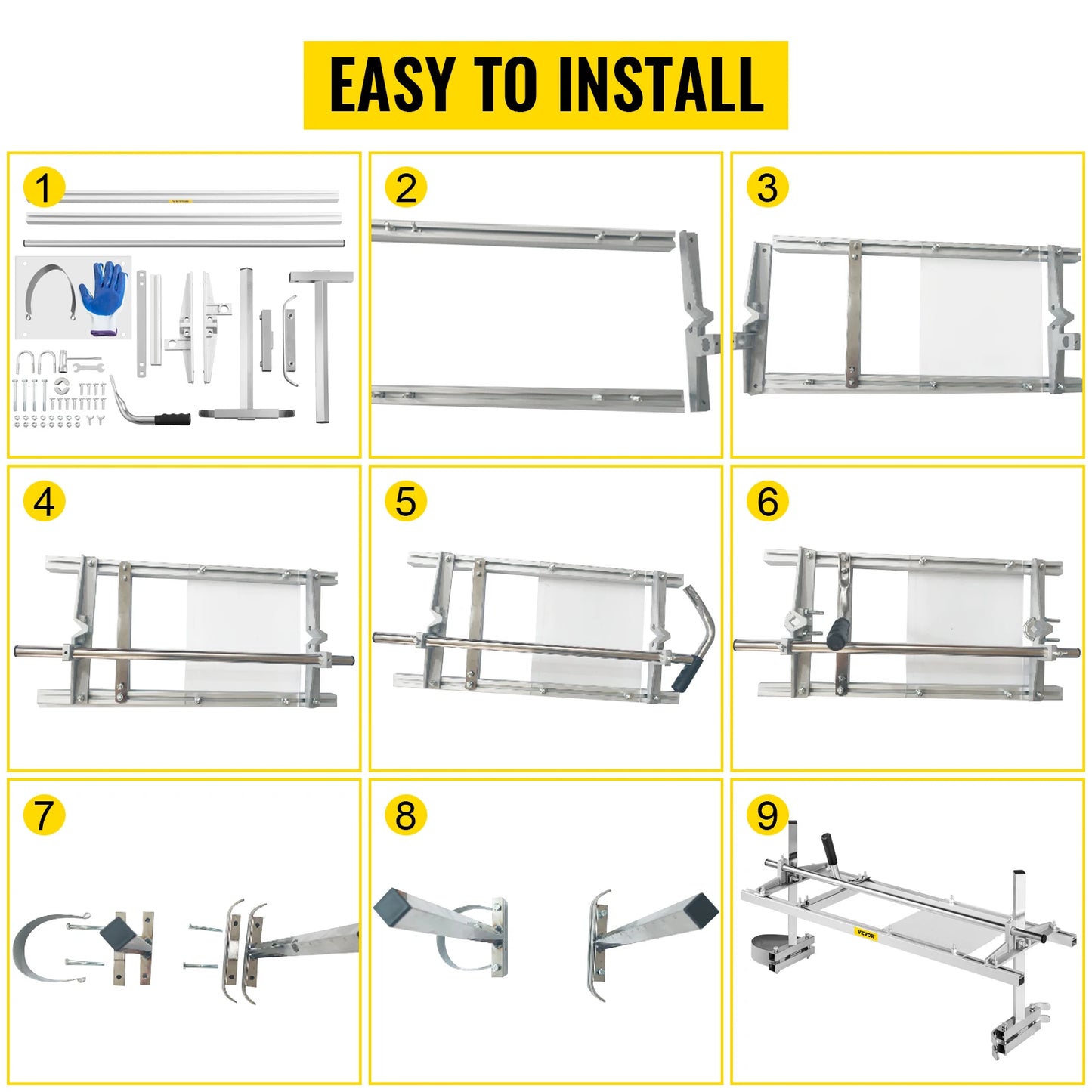 Chainsaw Mill Planking Guide Bar Aluminum And Steel Portable Sawmill