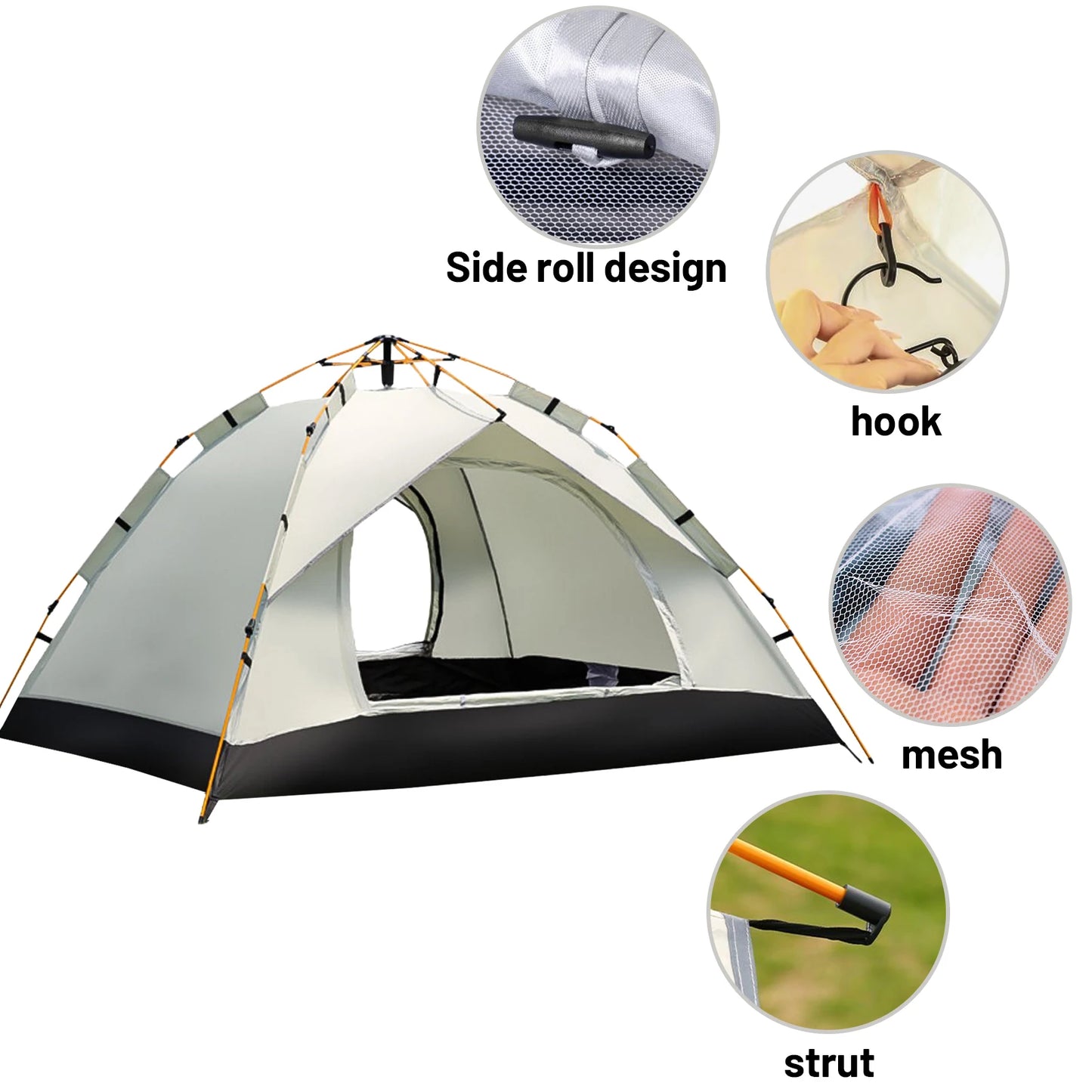Pakicetus Quick Automatic Opening Sunshade Tent for 2 People