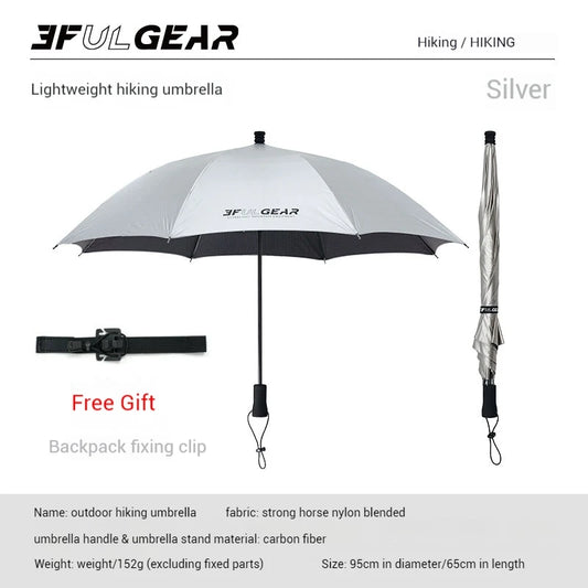 3F UL GEAR Ultralight Outdoor Hiking Umbrella Carbon Fiber Rainproof