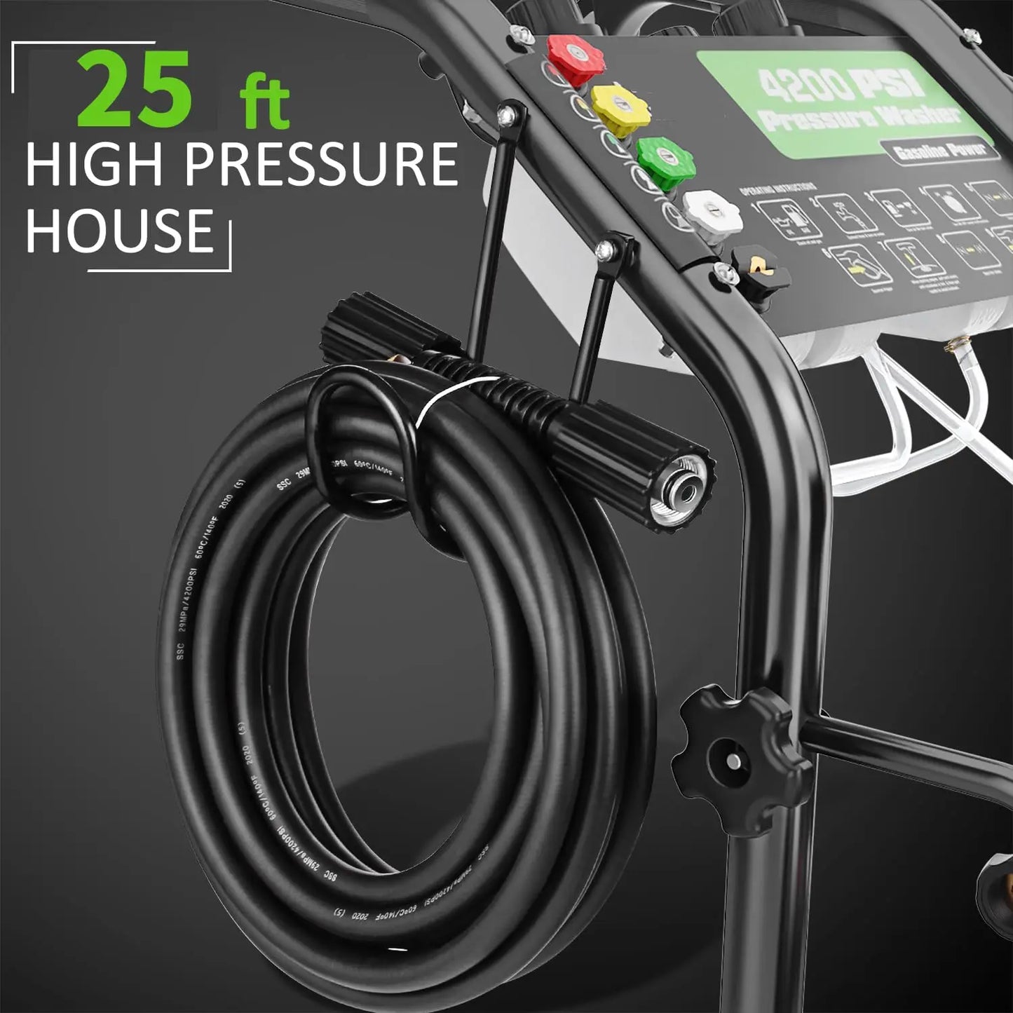 4200 PSI Gas Pressure Washer 4 GPM Commercial High Pressure
