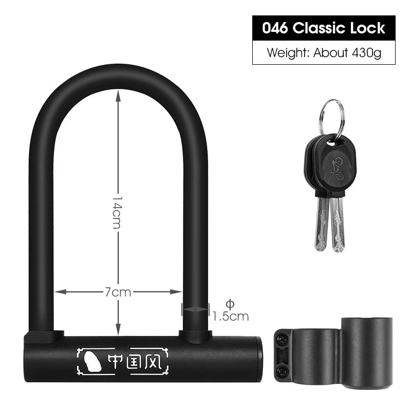 West Biking U Lock For Bicycle And Motorcycle Security