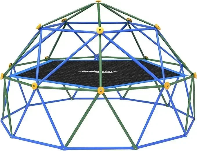 Wooden Outdoor Dome Climber With Hammock For Kids Garden Playset