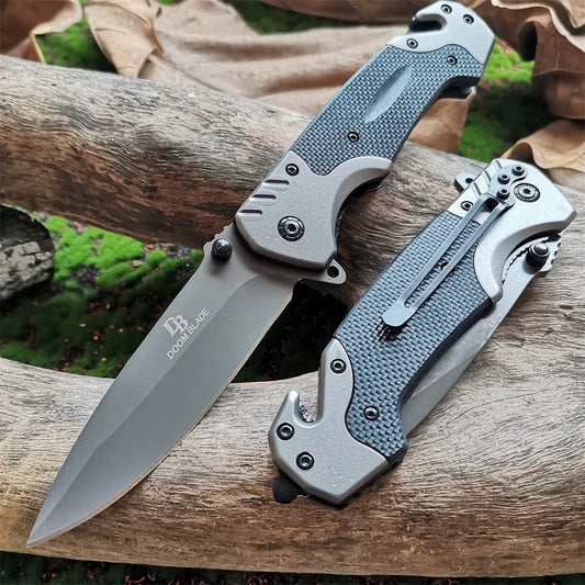 Doom Blade 9Cr18MoV Folding Knife With G10 Handle Tactical
