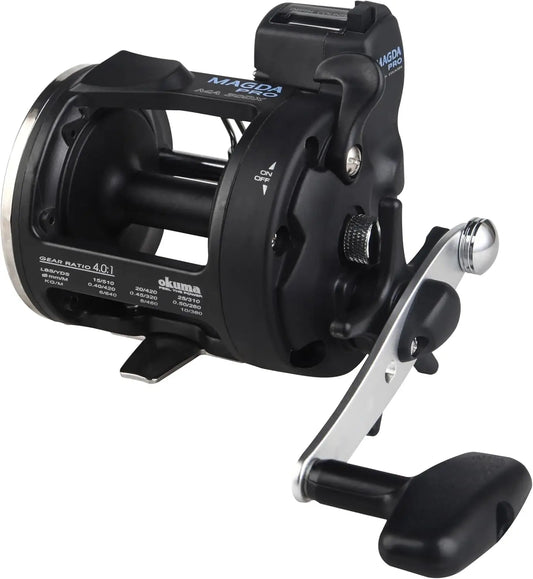 Compact Line Counter Trolling Reel Lightweight Durable For Day Fishing