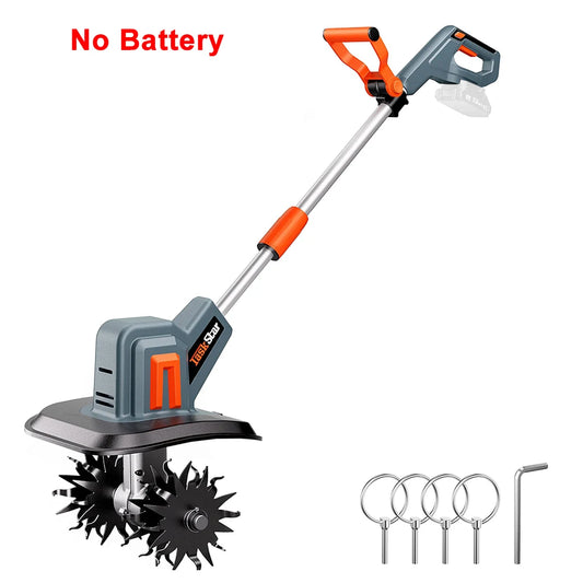 TaskStar Electric Cultivator For Makita 18V Battery Powered Tiller