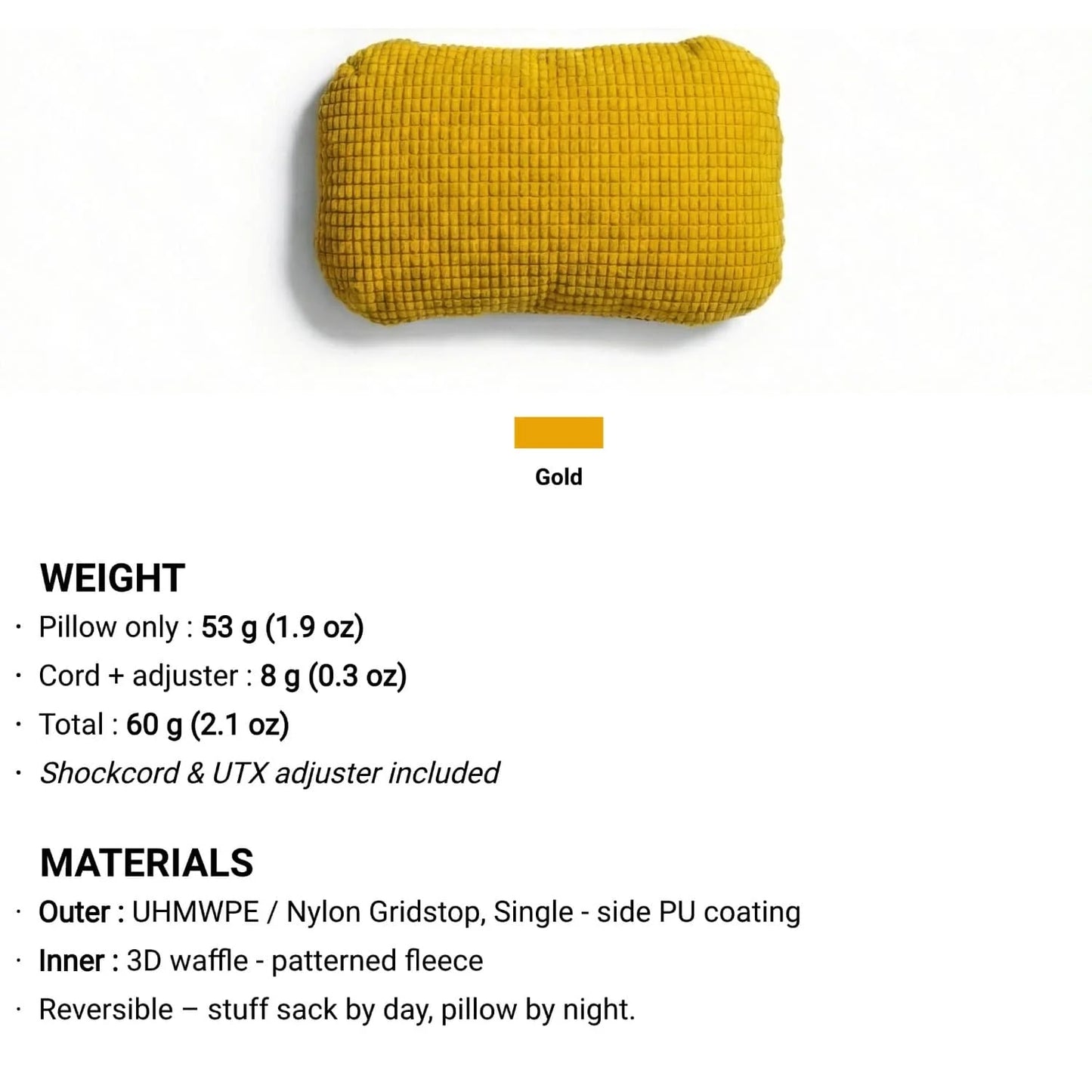 3F UL Gear Stuff Sack And Pillow For Ultralight Camping