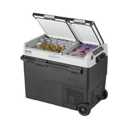 SucceBuy VEVOR Portable Car Refrigerator Dual Zone Fridge
