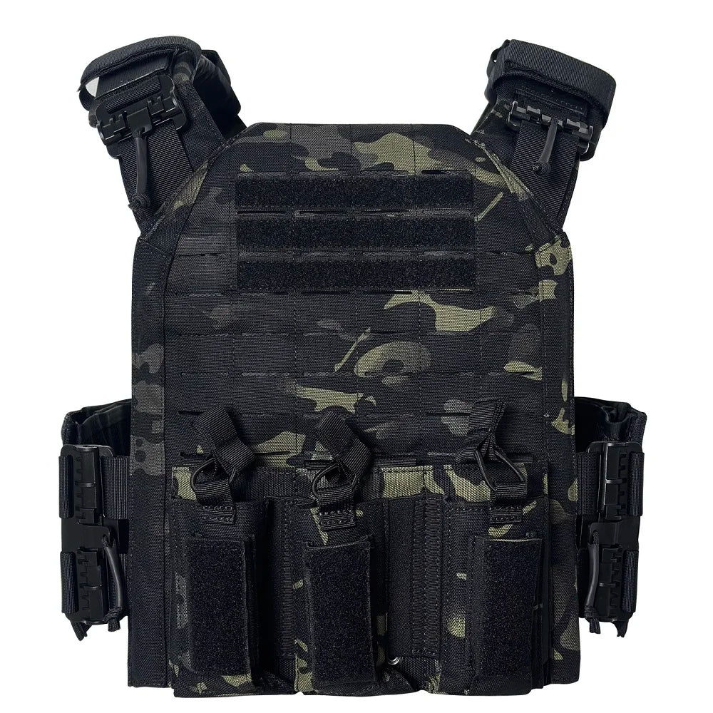NONECN 1000D Nylon Tactical Vest With Triple Magazine Pouches