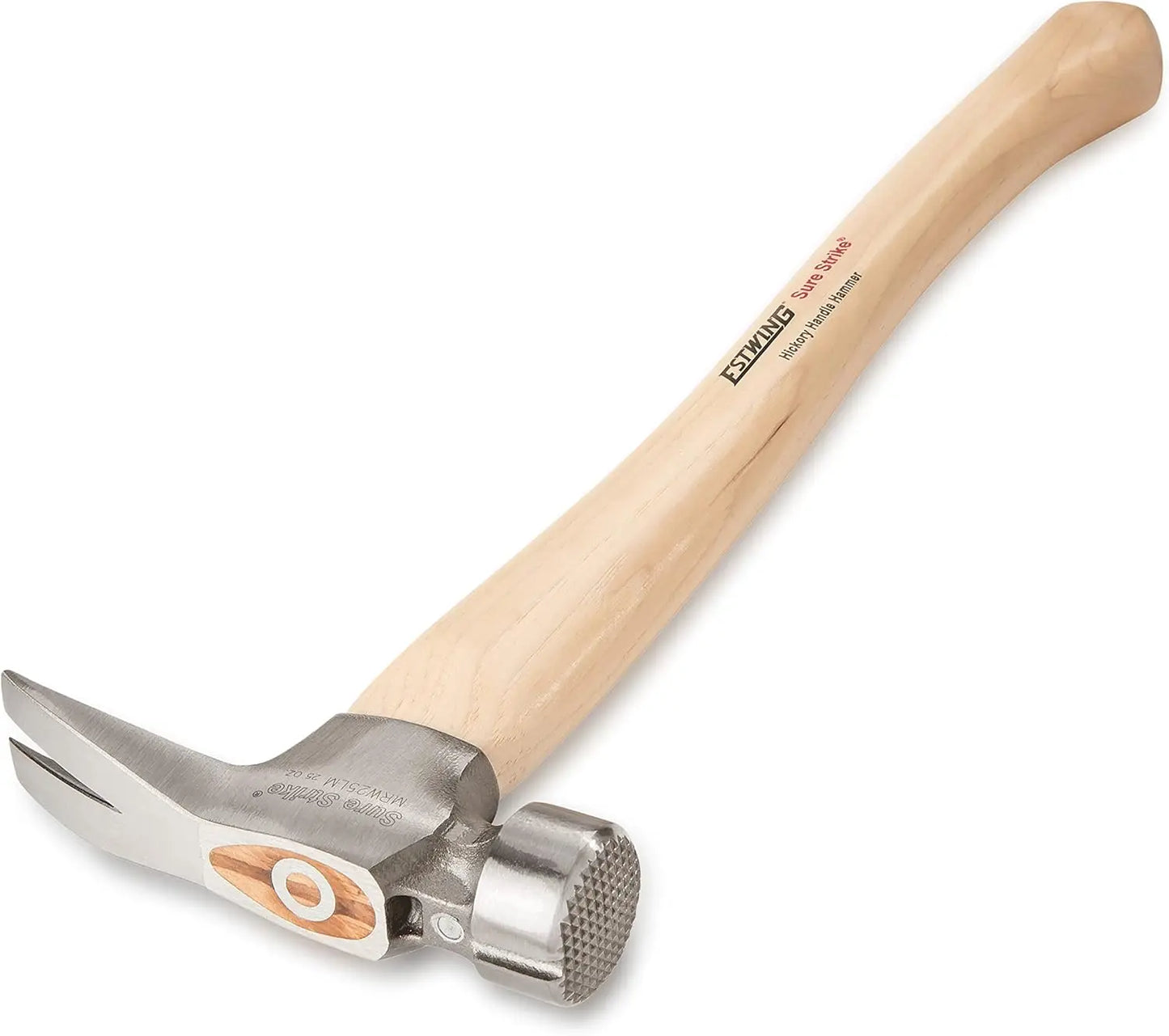 NONEDIY Framing Hammer With Milled Face Hickory Handle