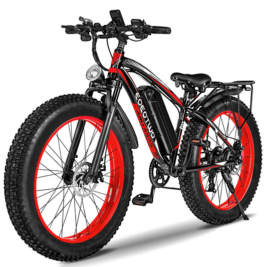 EOEOTWOC 1500W Electric Fat Tire Mountain Bike 34MPH