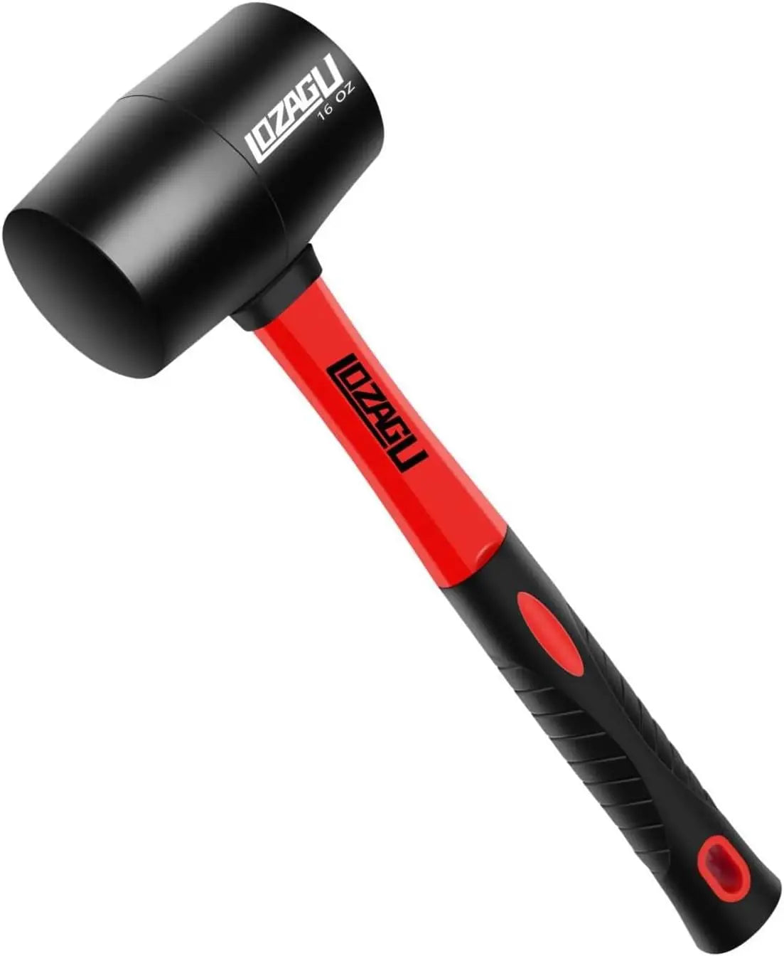 Rubber Mallet With Fiberglass Handle For Flooring And Woodworking