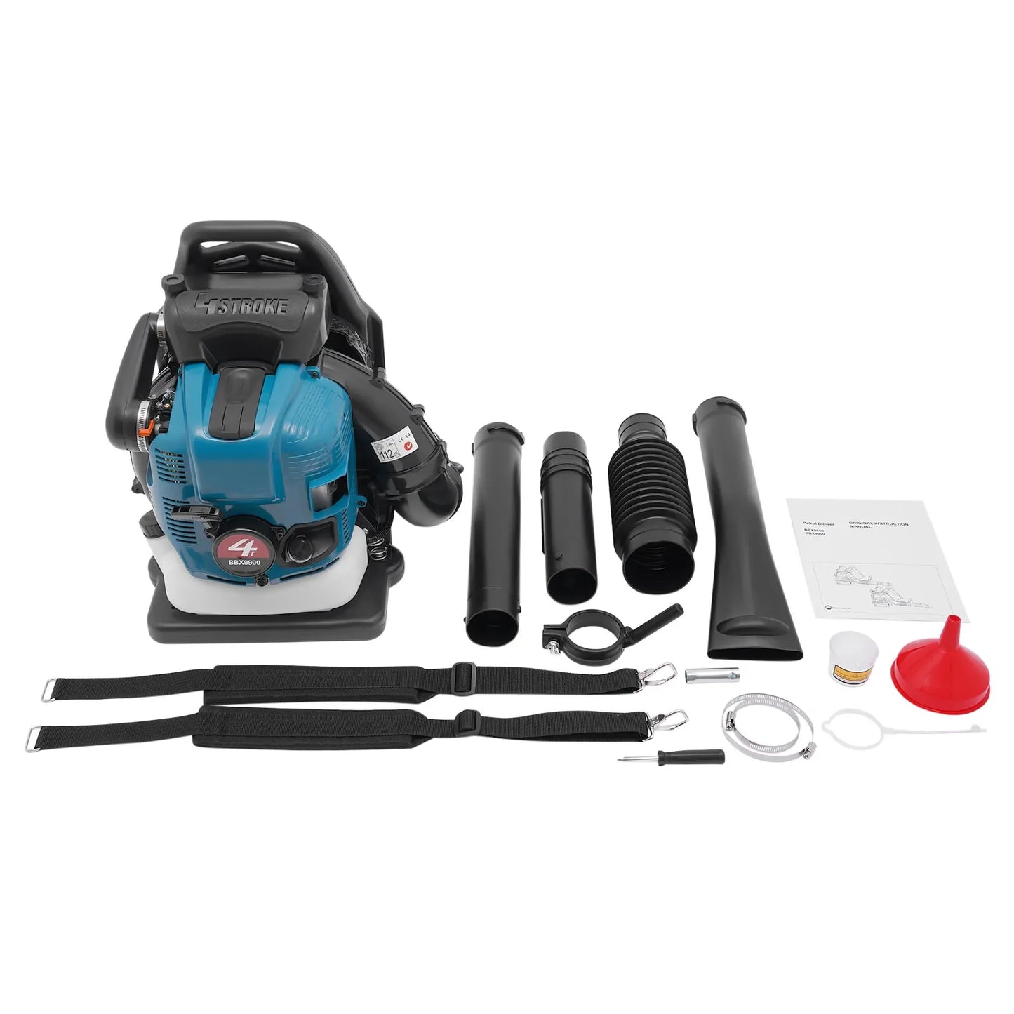 Backpack Gas Powered Leaf Blower 75.6cc With High Air Volume