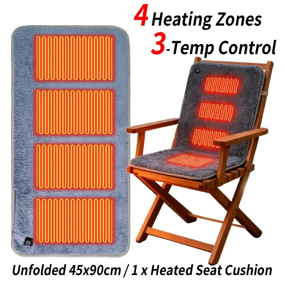 Winter Camping Electric Heating Sleeping Pad Three USB Temperature Settings