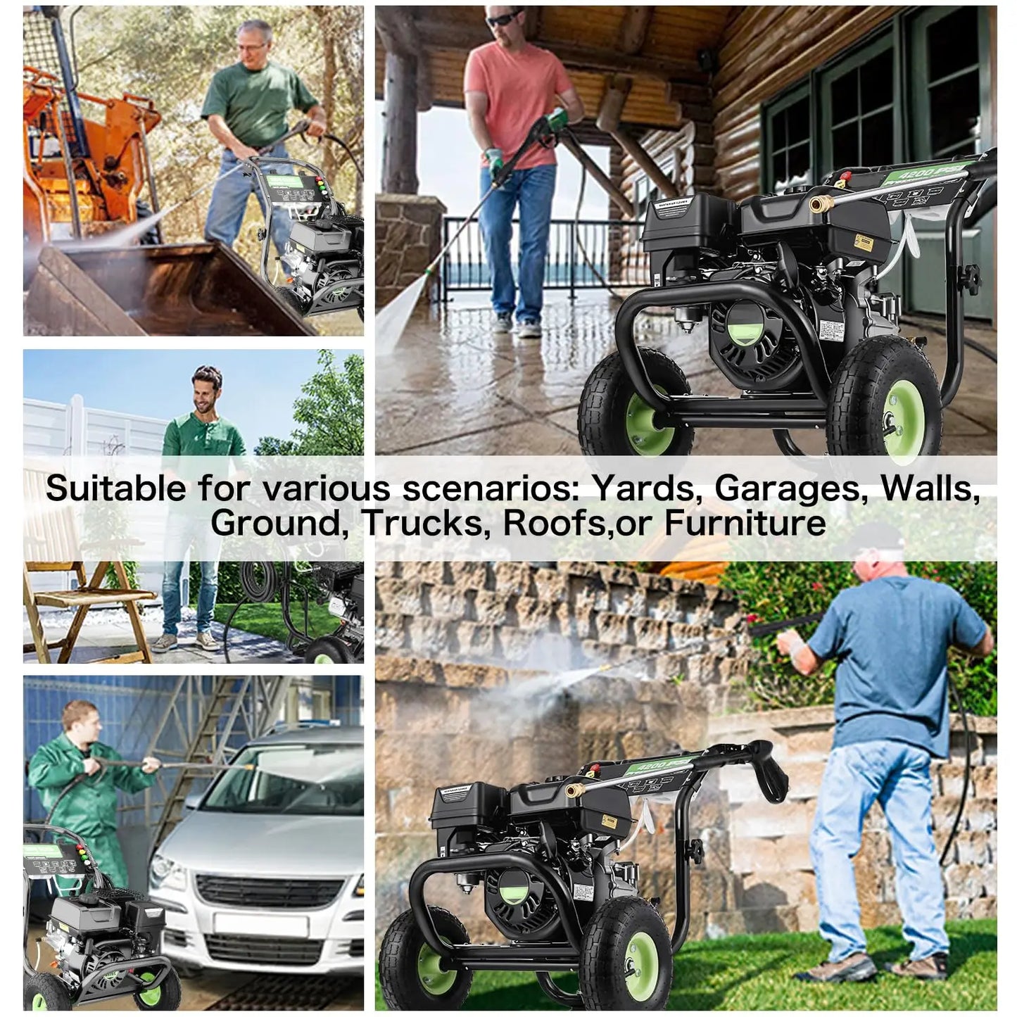 4200 PSI Gas Pressure Washer 4 GPM Commercial High Pressure