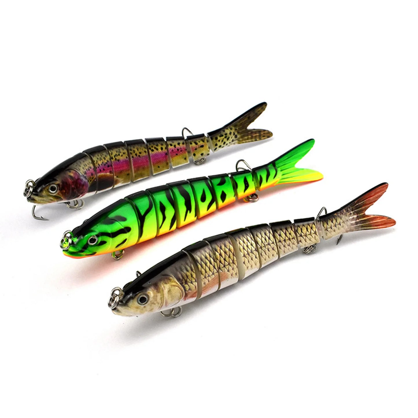 Jointed Swimbait Lure Set 3 Pieces For Bass Trout Saltwater