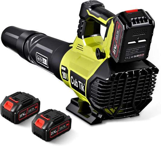 Cordless Leaf Blower With Two Batteries And Charger 650CFM 280MPH