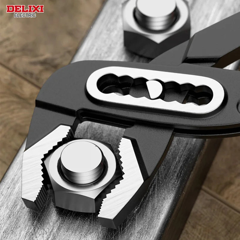 NonediY Delixi Electric Water Pump Pliers Set Adjustable