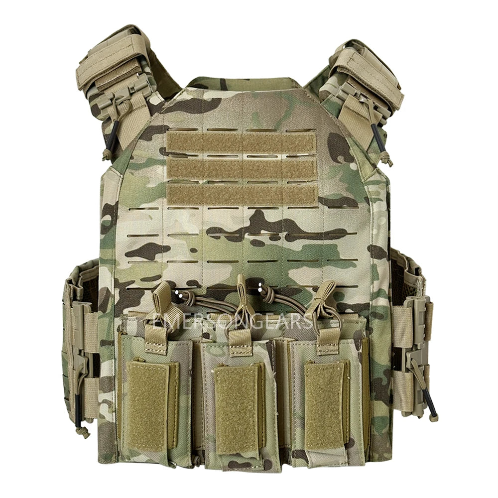 NONECN 1000D Nylon Tactical Vest With Triple Magazine Pouches