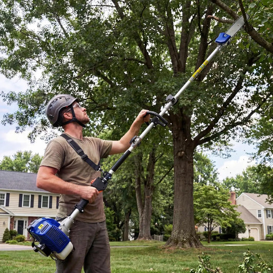 TWISTER.CK 2 Stroke Gas Powered Pole Saw Telescopic Long Reach