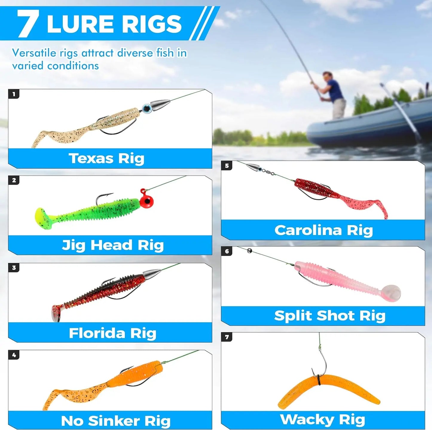 137 Piece Fishing Tackle Box With Lures And Accessories