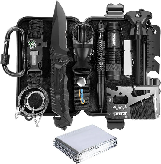 Emergency Survival Kit 13 In 1 Outdoor Multi Tool Gear
