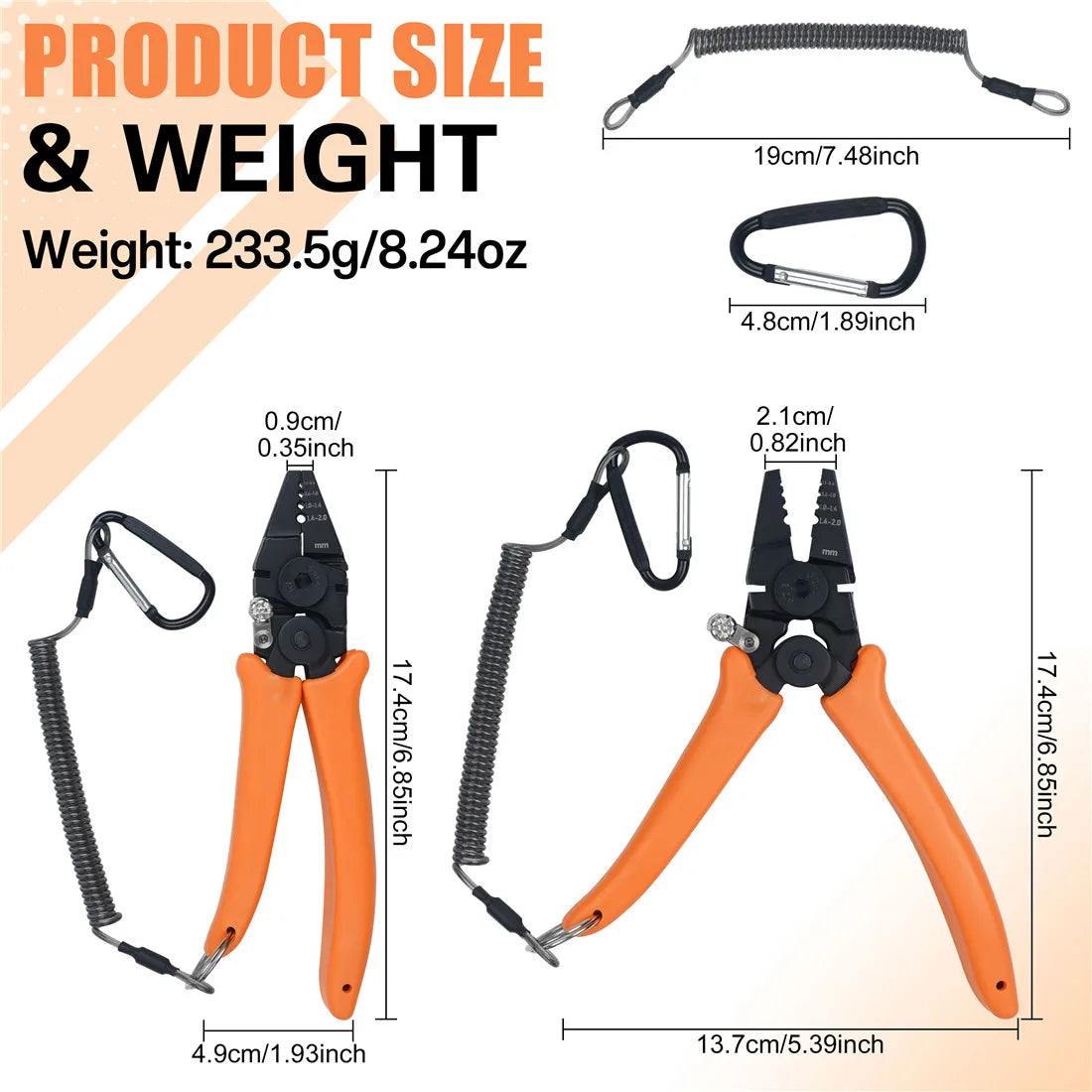 JSHANMEI Crimping Pliers Kit for Fishing Steel Wire Cutting